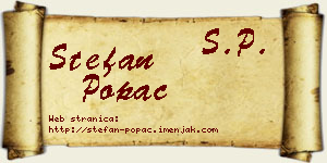 Stefan Popac vizit kartica